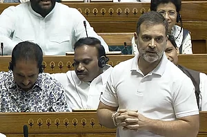 | Photo: Sansad TV : Rahul Gandhi in Lok Sabha